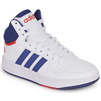 Schuhe Kinder Sneaker High Adidas Sportswear HOOPS MID 3.0 K Weiß / Blau / Rot