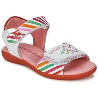 Schuhe Mädchen Sandalen / Sandaletten Agatha Ruiz de la Prada CAZOLETA Weiß / Bunt