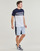 Kleidung Herren T-Shirts Lacoste TH7515 Marineblau / Weiß