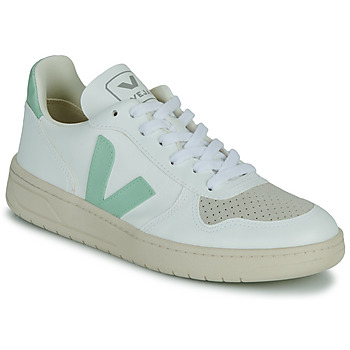Schuhe Damen Sneaker Low Veja V-10 Weiß