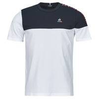 Kleidung Herren T-Shirts Le Coq Sportif TRI TEE SS N°2 M Weiß / Marineblau