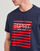 Kleidung Herren T-Shirts Esprit OCS LOGO STRIPE Marineblau