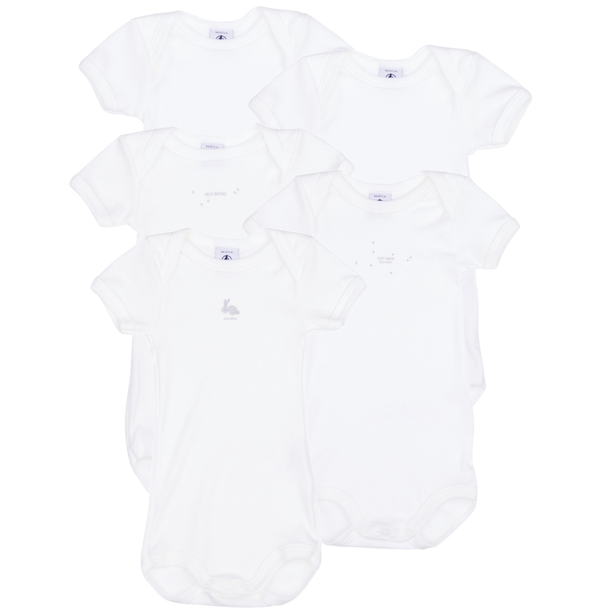 Kleidung Kinder Pyjamas/ Nachthemden Petit Bateau A09W8 X5 Weiß