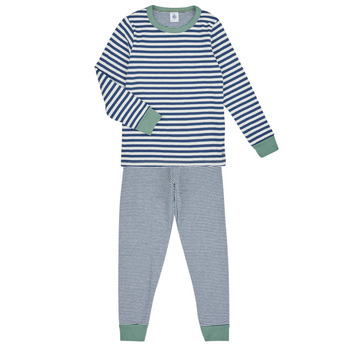 Kleidung Kinder Pyjamas/ Nachthemden Petit Bateau MLEMENT Marineblau