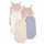 Kleidung Mädchen Pyjamas/ Nachthemden Petit Bateau BODY BRETELLE X5 Bunt