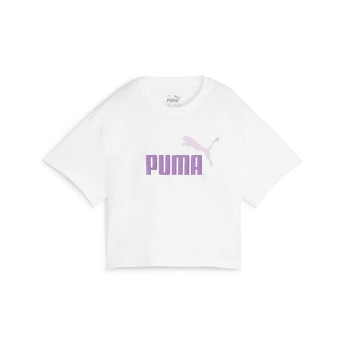 Abbigliamento Bambina T-shirt maniche corte Puma GRILS LOGO CROPPED TEE 