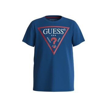 Kleidung Jungen T-Shirts Guess L73I55 Blau