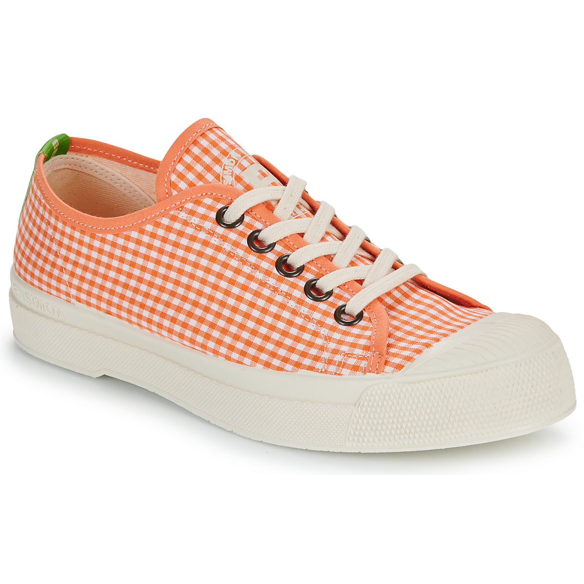 Schuhe Damen Sneaker Low Bensimon ROMY VICHY Orange / Weiß