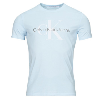 Kleidung Herren T-Shirts Calvin Klein Jeans SEASONAL MONOLOGO TEE Blau