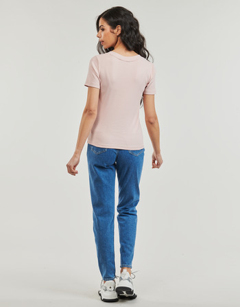 Calvin Klein Jeans WOVEN LABEL RIB V-NECK TEE 