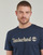 Kleidung Herren T-Shirts Timberland Camo Linear Logo Short Sleeve Tee Marineblau