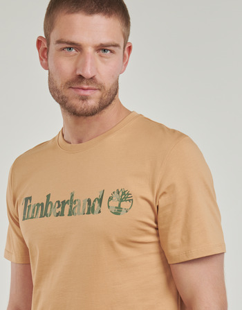 Timberland Camo Linear Logo Short Sleeve Tee 