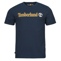 Kleidung Herren T-Shirts Timberland Linear Logo Short Sleeve Tee Marineblau