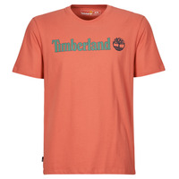 Kleidung Herren T-Shirts Timberland Linear Logo Short Sleeve Tee Braun,