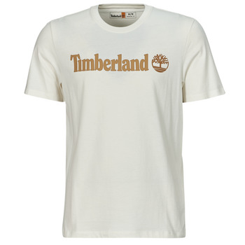 Timberland Linear Logo Short Sleeve Tee Weiß