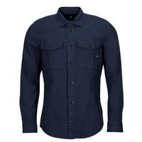 Kleidung Herren Langärmelige Hemden G-Star Raw marine slim shirt l\s Marineblau