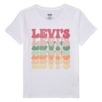 Kleidung Mädchen T-Shirts Levi's ORGANIC RETRO LEVIS SS TEE Bunt / Weiß