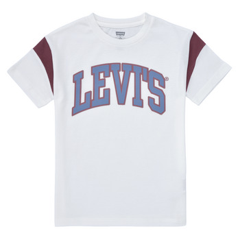 Kleidung Jungen T-Shirts Levi's LEVI'S PREP SPORT TEE Weiß / Blau / Rot