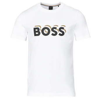 Kleidung Herren T-Shirts BOSS Tiburt 427 Weiß