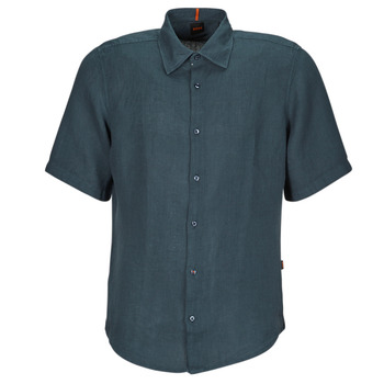 Kleidung Herren Kurzärmelige Hemden BOSS Rash_2 Marineblau