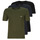 Kleidung Herren T-Shirts BOSS TShirtRN 3P Classic Marineblau / Khaki