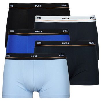 Unterwäsche Herren Boxer BOSS Trunk 5P Essential Blau / Marineblau