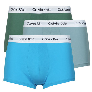 Unterwäsche Herren Boxer Calvin Klein Jeans LOW RISE TRUNK X3 Blau / Grau / Blau