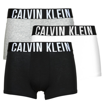 Unterwäsche Herren Boxer Calvin Klein Jeans TRUNK 3PK X3 Grau / Weiß