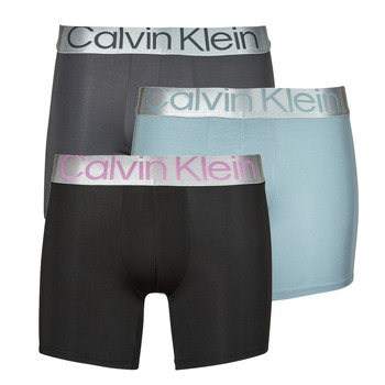 Unterwäsche Herren Boxer Calvin Klein Jeans BOXER BRIEF 3PK X3 Grau / Grau
