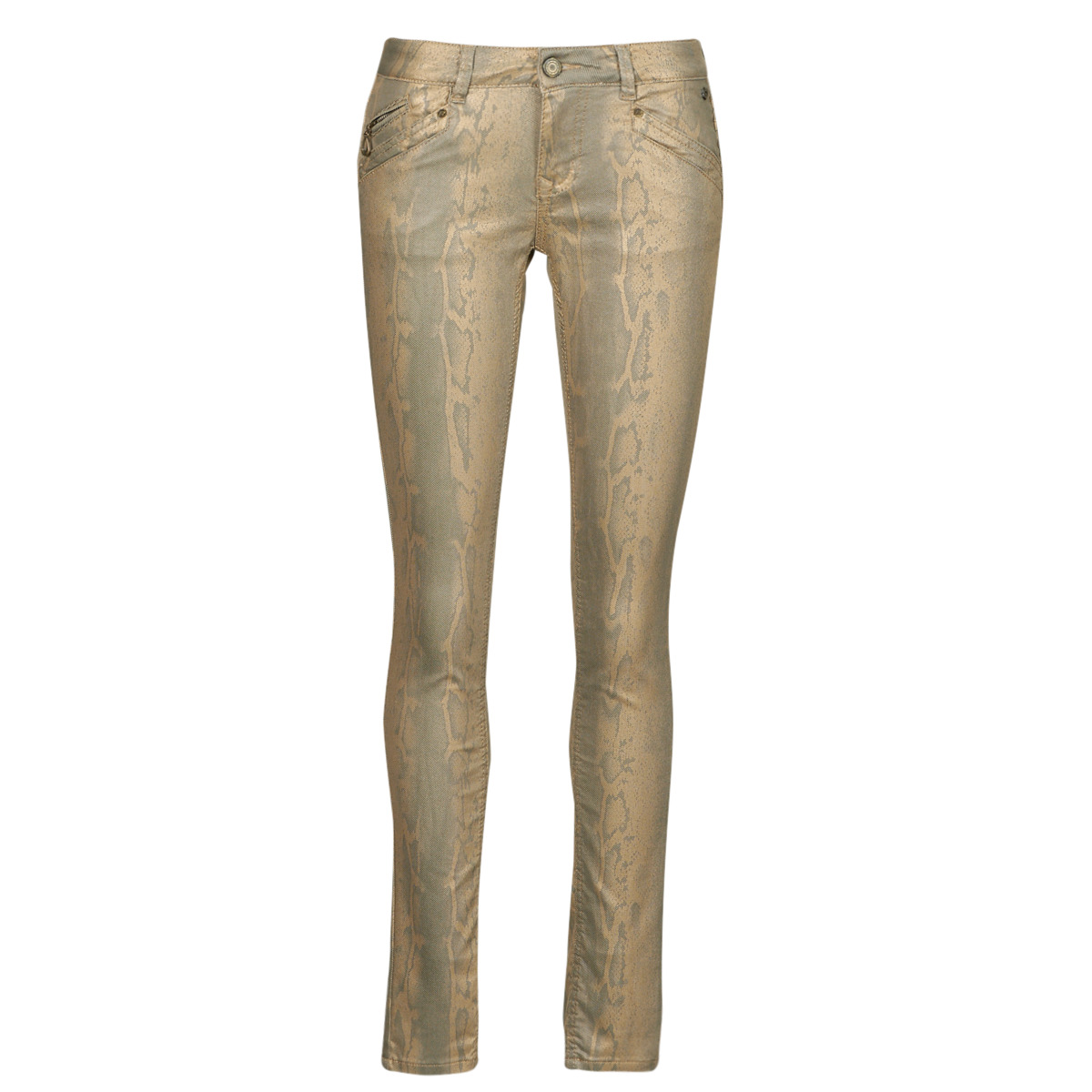 Kleidung Damen Slim Fit Jeans Freeman T.Porter KAYLEE GOLDY Golden