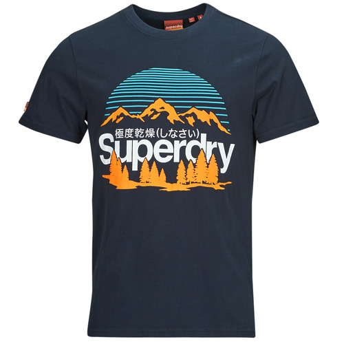 Kleidung Herren T-Shirts Superdry GREAT OUTDOORS NR GRAPHIC TEE Marineblau
