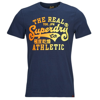 Kleidung Herren T-Shirts Superdry REWORKED CLASSICS GRAPHIC TEE Marineblau