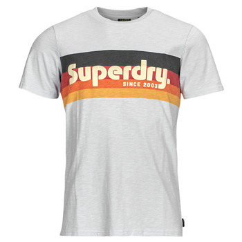Abbigliamento Uomo T-shirt maniche corte Superdry CALI STRIPED LOGO T SHIRT 