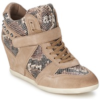 Chaussures Femme Baskets montantes Ash BISOU taupe/python