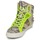 Scarpe Donna Sneakers alte Ash SONIC Python / Giallo