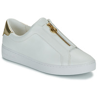 Schuhe Damen Sneaker Low MICHAEL Michael Kors KEATON ZIP SLIP ON Weiß / Golden