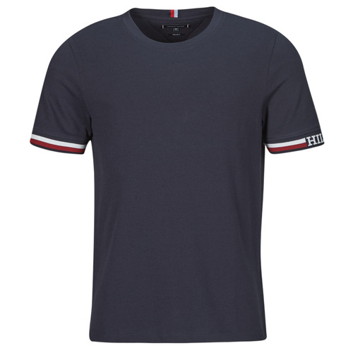 Kleidung Herren T-Shirts Tommy Hilfiger MONOTYPE BOLD GS TIPPING TEE Marineblau