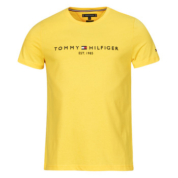 Kleidung Herren T-Shirts Tommy Hilfiger TOMMY LOGO TEE Gelb