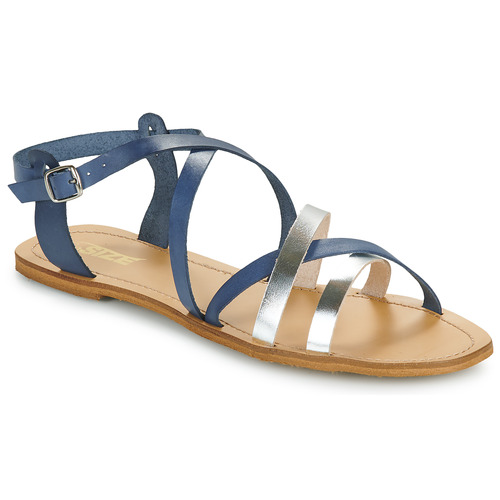 Schuhe Damen Sandalen / Sandaletten So Size IDITRON Marineblau / Silbrig