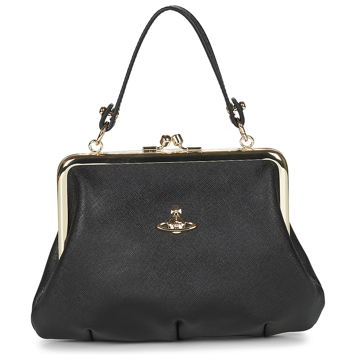 Taschen Damen Handtasche Vivienne Westwood GRANNY FRAME PURSE Golden
