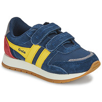 Schuhe Kinder Sneaker Low Gola AUSTIN STRAP Marineblau / Gelb