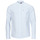 Kleidung Herren Langärmelige Hemden Tommy Jeans TJM MAO STRIPE LINEN BLEND SHIRT Weiß / Blau