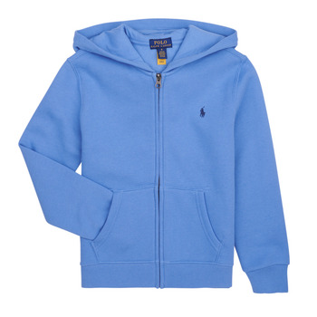 Kleidung Kinder Sweatshirts Polo Ralph Lauren LS FZ HOOD-TOPS-KNIT Blau / Blau