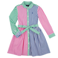 Kleidung Mädchen Kurze Kleider Polo Ralph Lauren JNMLTFNSDRSS-DRESSES-DAY DRESS Bunt