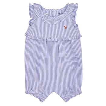 Kleidung Mädchen Overalls / Latzhosen Polo Ralph Lauren YDOXMSHBBL-ONE PIECE-SHORTALL Blau / Blau