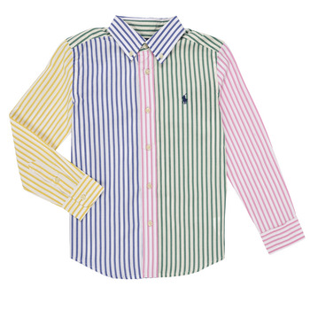 Kleidung Kinder Langärmelige Hemden Polo Ralph Lauren LS BD PPC-SHIRTS-SPORT SHIRT Bunt