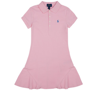 Kleidung Mädchen Kurze Kleider Polo Ralph Lauren ROBE POLO ROSE Pink