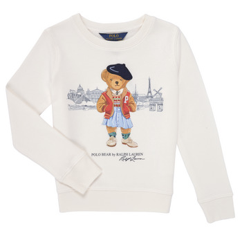 Kleidung Mädchen Sweatshirts Polo Ralph Lauren BEARCNFLEECE-KNIT SHIRTS-SWEATSHIRT Beige