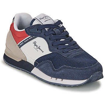 Schuhe Jungen Sneaker Low Pepe jeans LONDON URBAN B Marineblau / Rot / Blau
