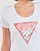 Vêtements Femme T-shirts manches courtes Guess RN SATIN TRIANGLE 